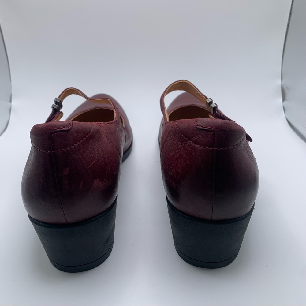 NWOB DANSKO | CALLISTA BURNISHED NUBUCK WINE Mary Jane heel size 39 US8-8.5 1407 - Picture 7 of 10